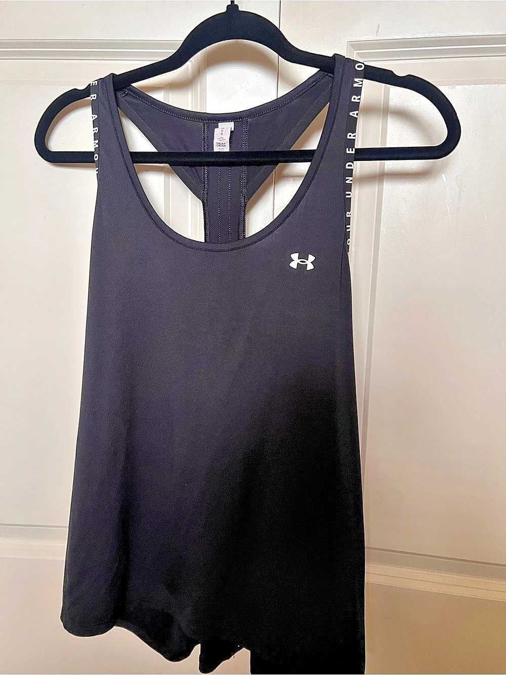 Under Armour HeatGear Wordmark Women's Double Strap Tank Double Strap Tank Black